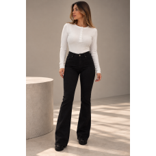 SCULPT Flare Jeans – Black ????